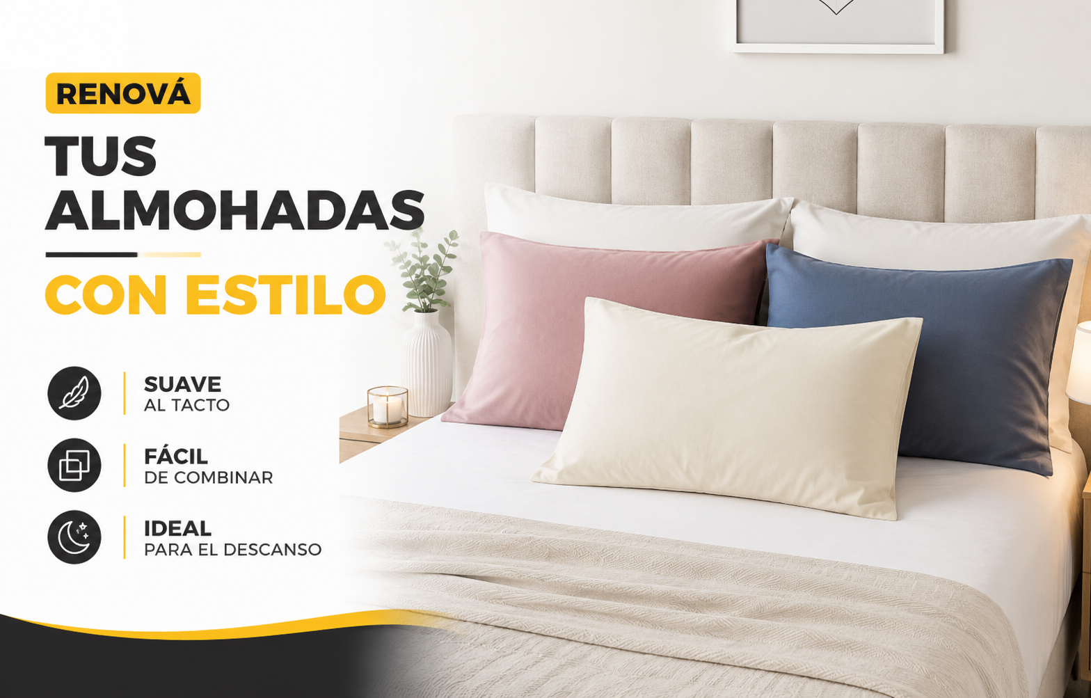 SET X2PCS - FUNDA PARA ALMOHADA