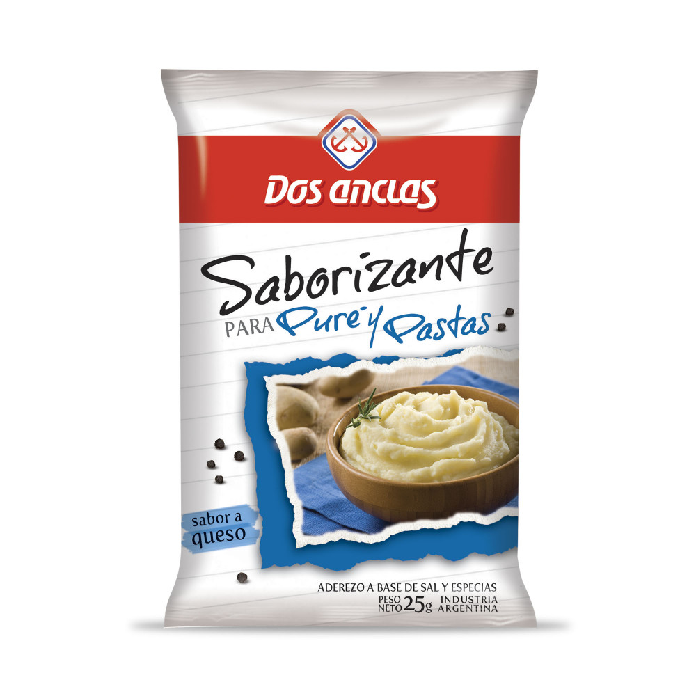 Saborizador Queso P/Pure y Pastas Dos Anclas 25 Grs