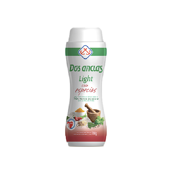 Sal Fina Light C/Especias Dos Anclas 200 Grs