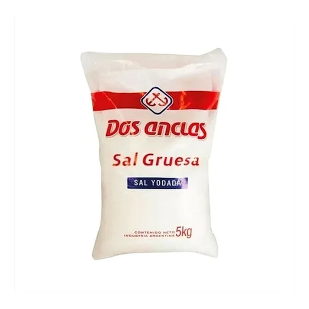 Sal Gruesa Bolsa Dos Anclas 5 Kgr