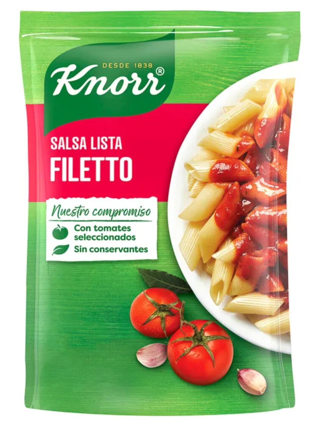 Salsa Lista Filetto DP Nvo.Oct Knorr 340 Grs