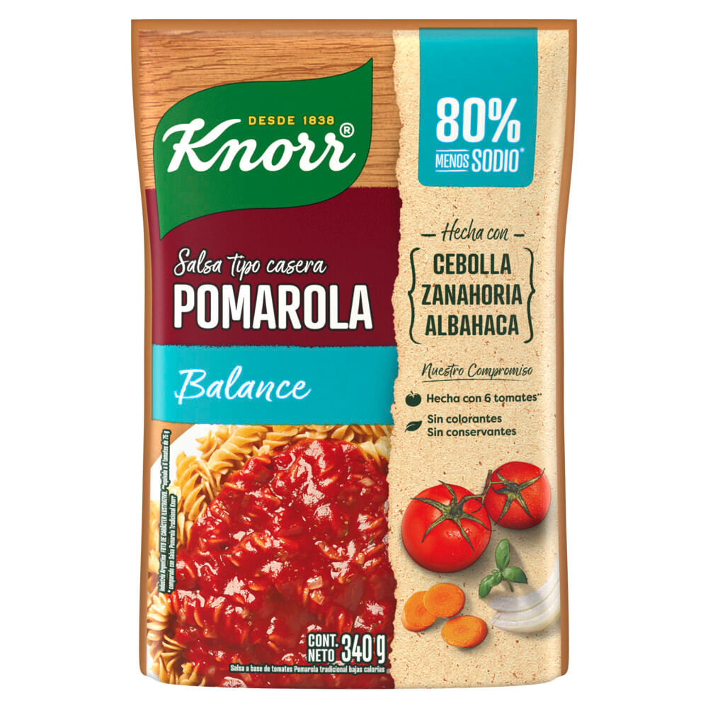 Salsa Pomarola Balance DP Knorr 340 Grs