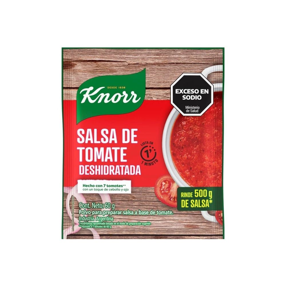 Salsa de Tomate Deshidratado Knorr 60 Grs