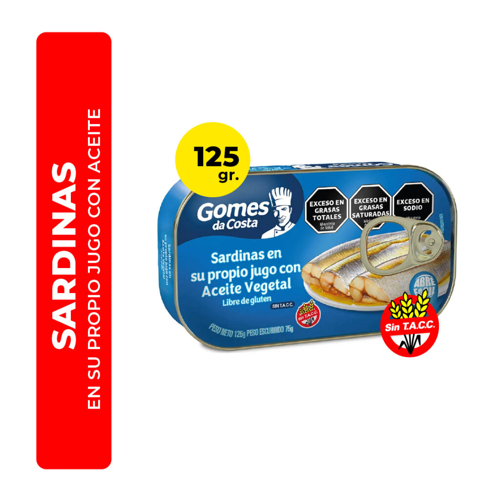 Sardinas con Salsa de Tomate Gomes da Costa 125 Grs