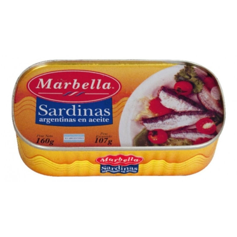 Sardinas en Aceite Marbella 160 Grs