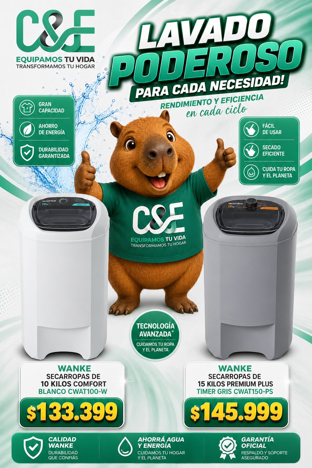 Secarropas 10Kg Comfort Blanco