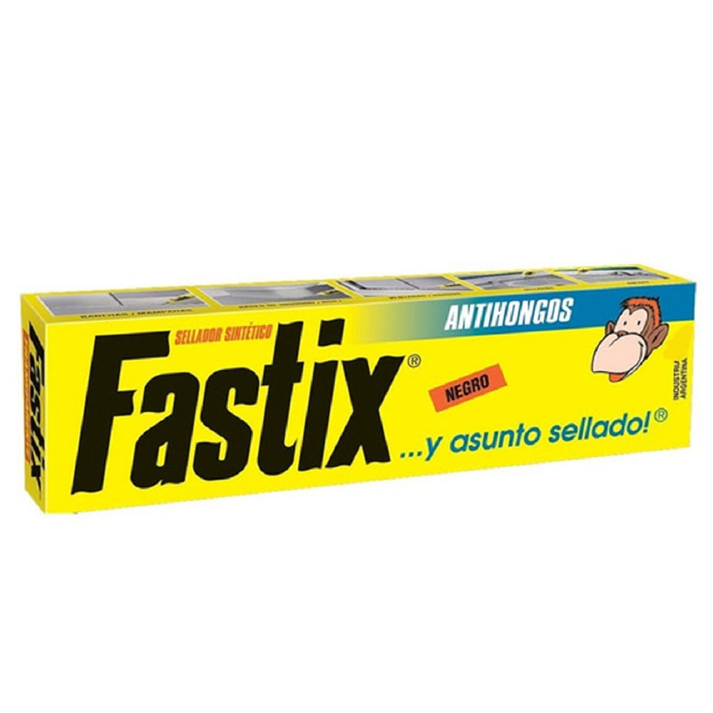 Sellador Sintetico Antihongos Negro Fastix 25 Grs