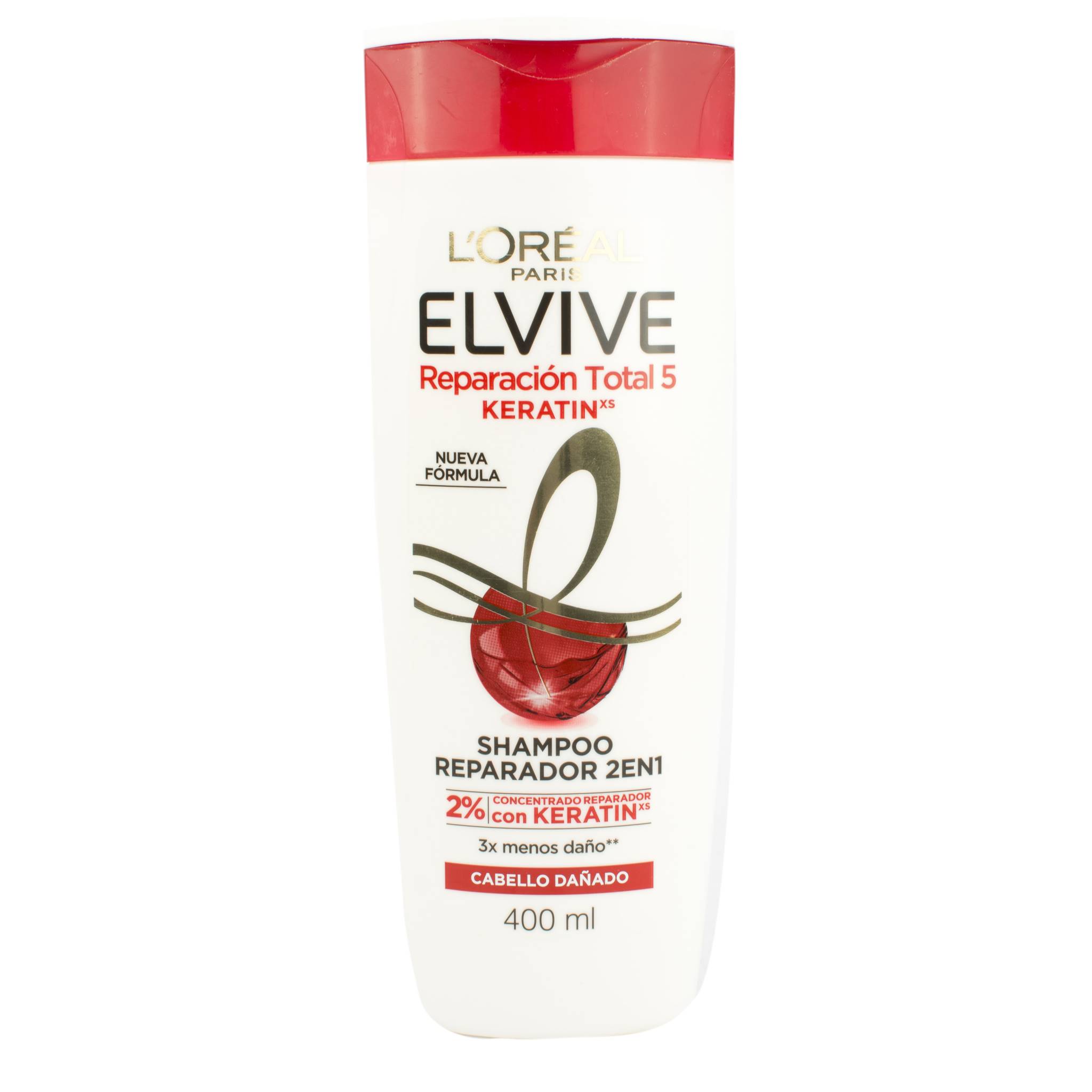Sham.Reparador 2en1 RT5 Keratin Nva.For Elvive 400 ml