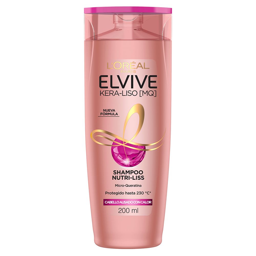 Shampoo Kera Liso MQ NutriLiss Nva.Form Elvive 200 ml