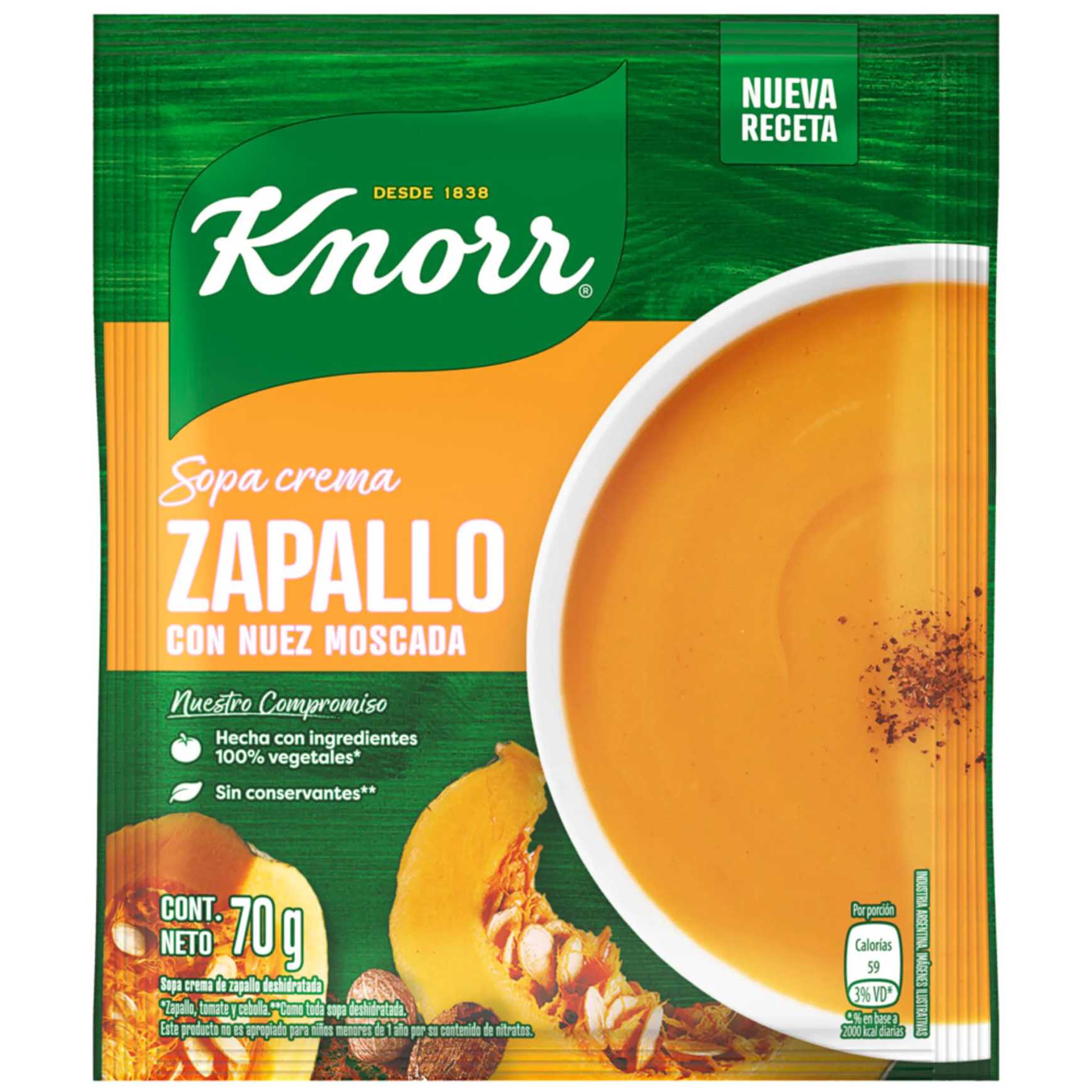 Sopa Crema Zapallo Knorr 690 Grs
