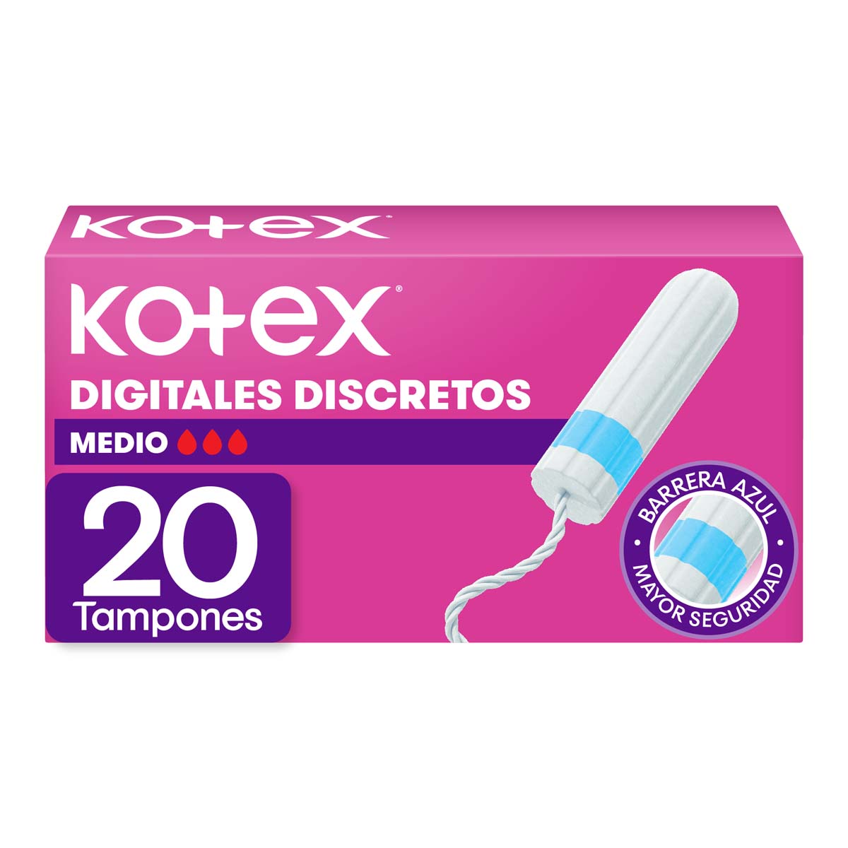 Tampon Medio Kotex 20 Un