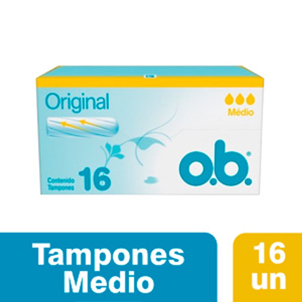 Tampon Original Medio Anti-Filtraciones O.B. 16 Un