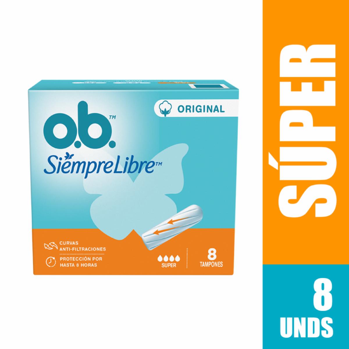 Tampon Original Super Anti-Filtraciones O.B. 8 Un