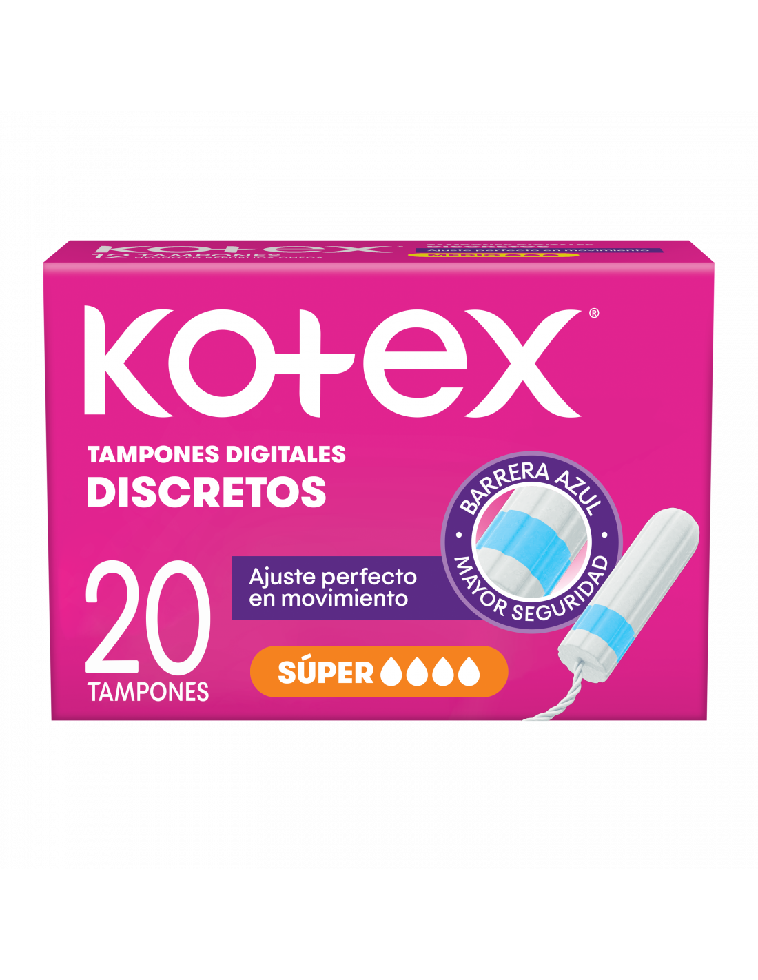 Tampon Super Kotex 20 Un