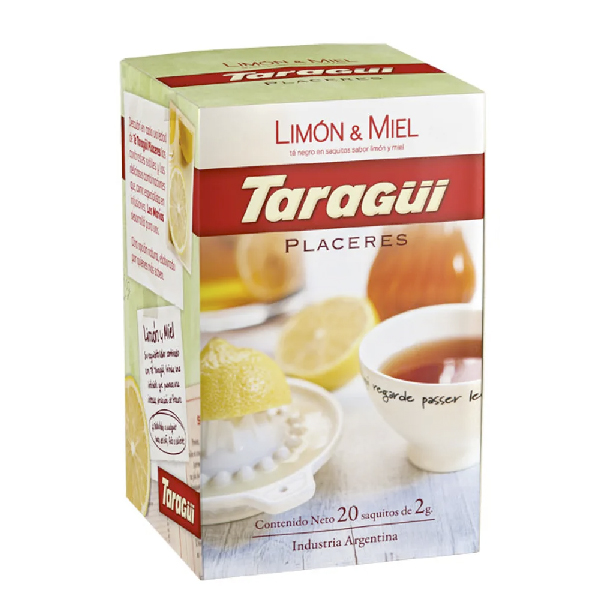 Te Placeres Limon Miel & Jengibre Taragüi 20 Saq