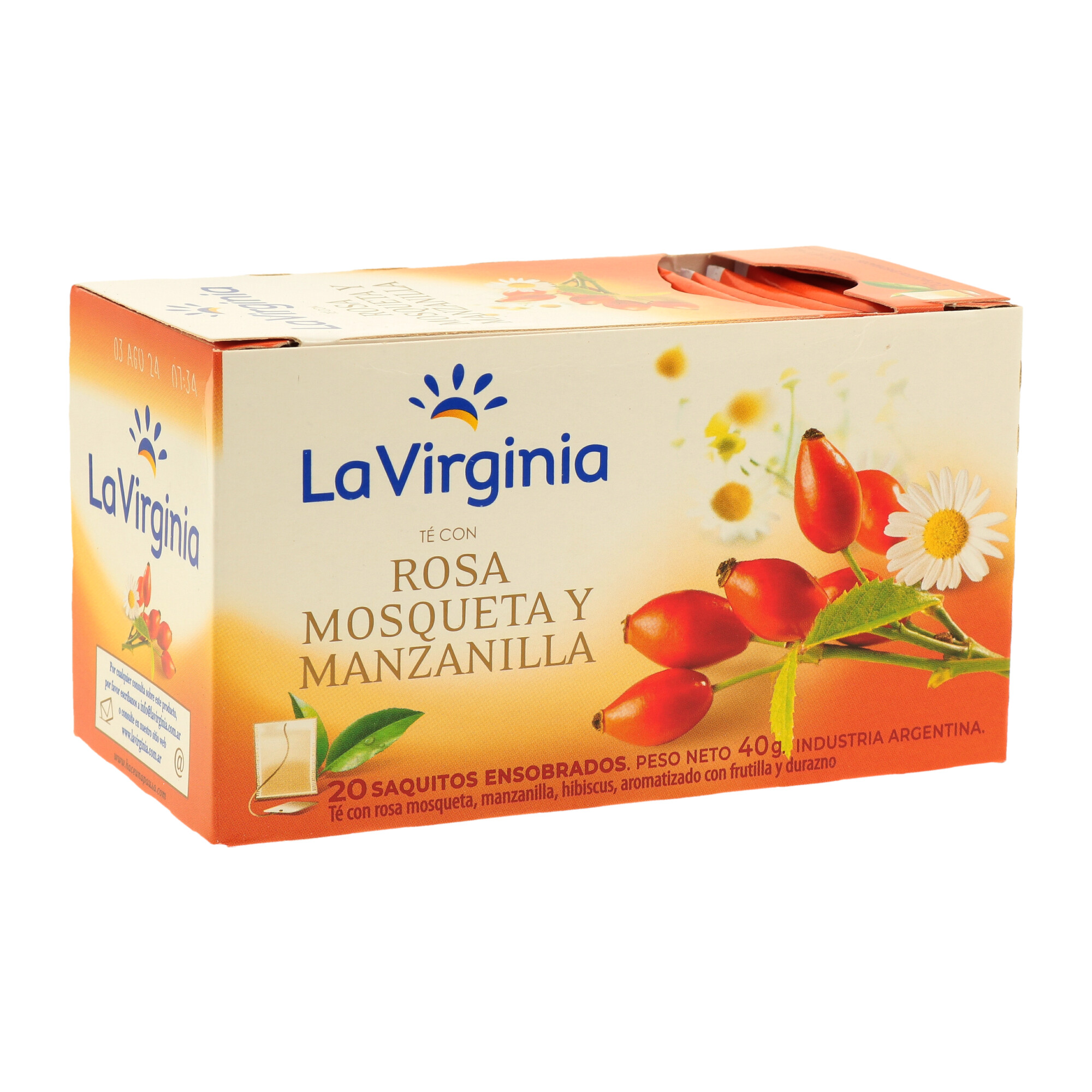 Te de Rosa Mosqueta y Manzanilla La Virginia 20 Saq