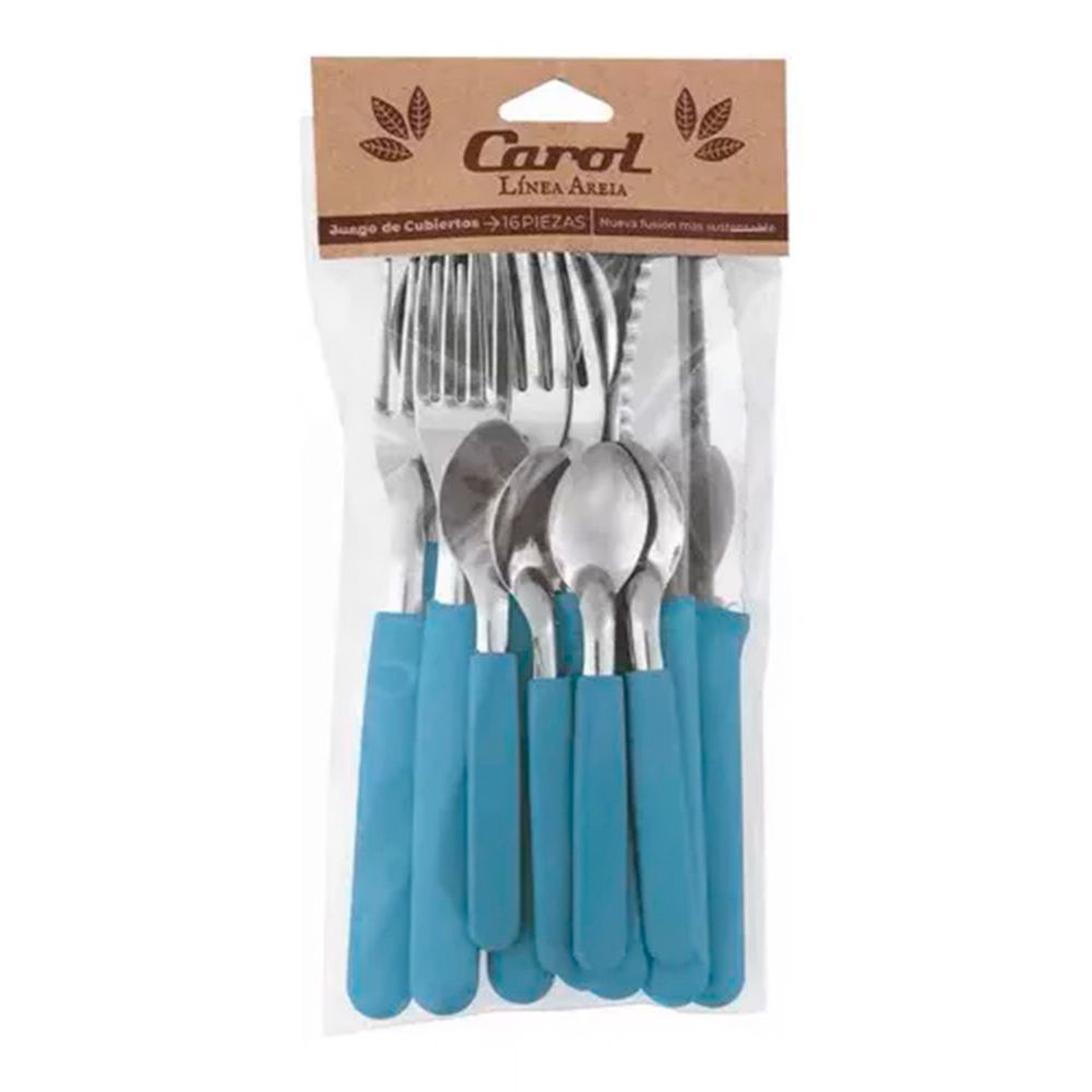 Tenedor Mango Plastico Aqua x3 Carol 3 Un