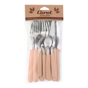 Tenedor Mango Plastico Negro x3 Carol 3 Un
