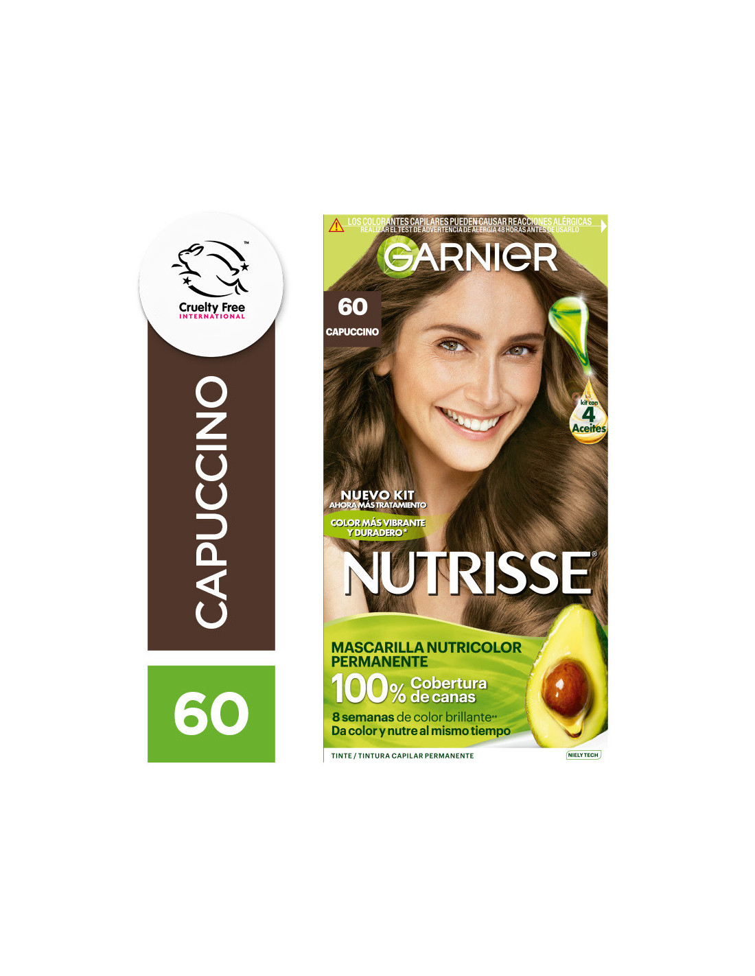Tintura 60 Capuccino Nvo.Kit Nutrisse Un
