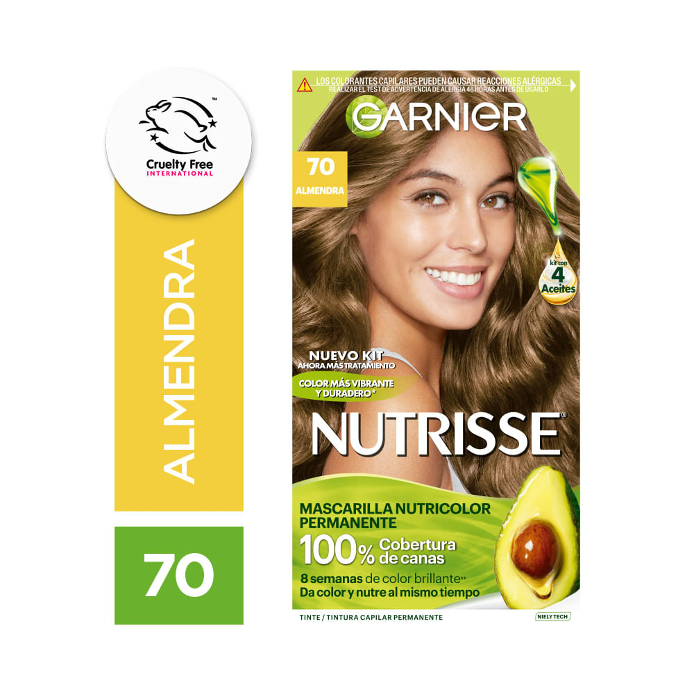Tintura 70 Almendra Nvo.Kit Nutrisse Un