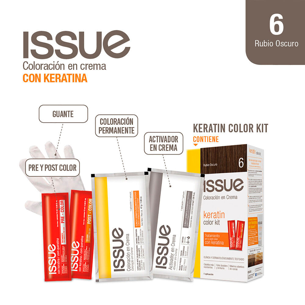 Tintura Kit Proteccion Keratina N°6 Issue 1 Un