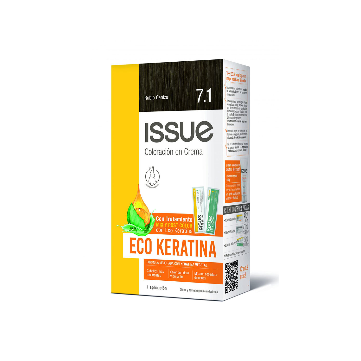 Tintura Kit Proteccion Keratina N°7.1 Issue 1 Un