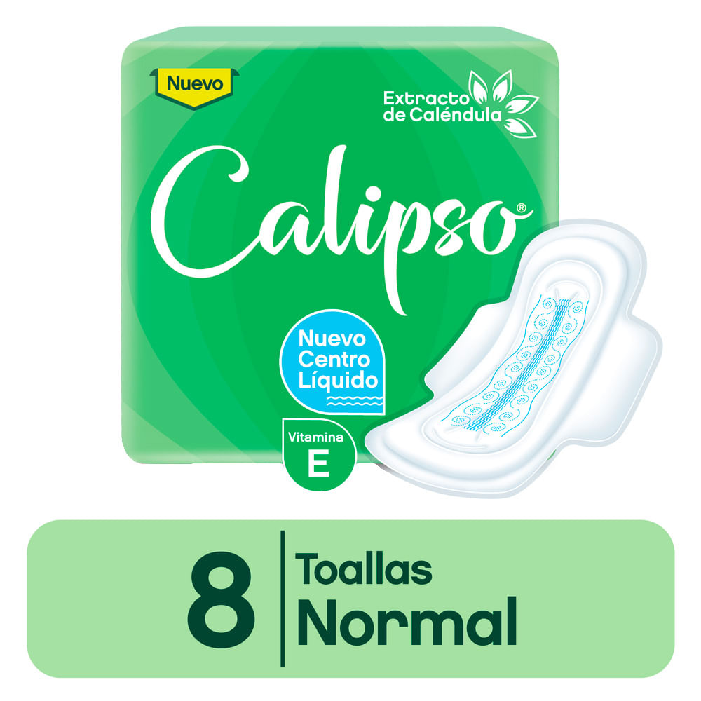 Toalla Fem. Normal C/Extracto de Calend Calipso 8 Un