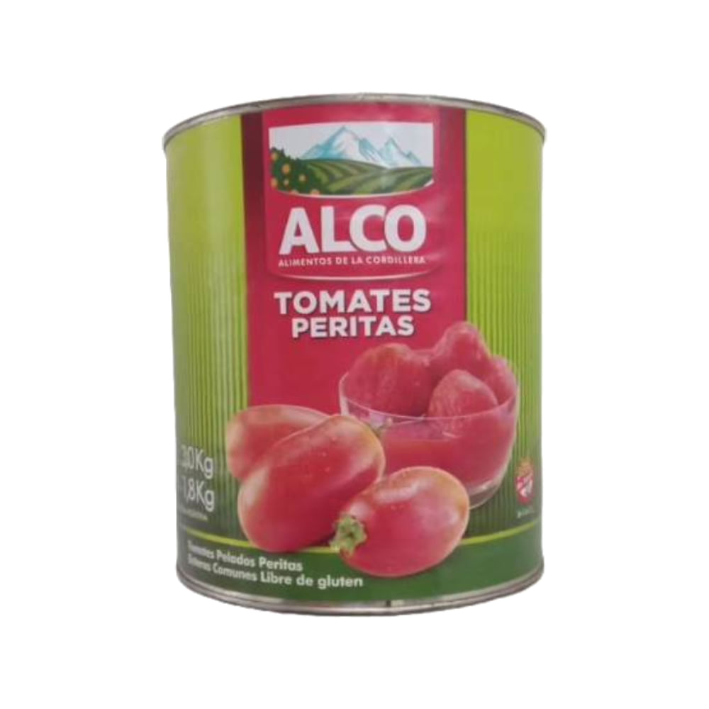 Tomate Perita Pelado Alco 3 Kgr