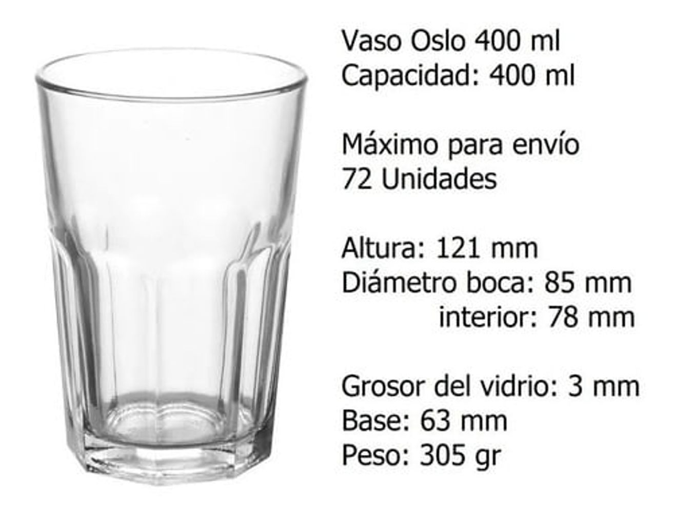 Vaso Spa 425ml Rigolleau 1 Un
