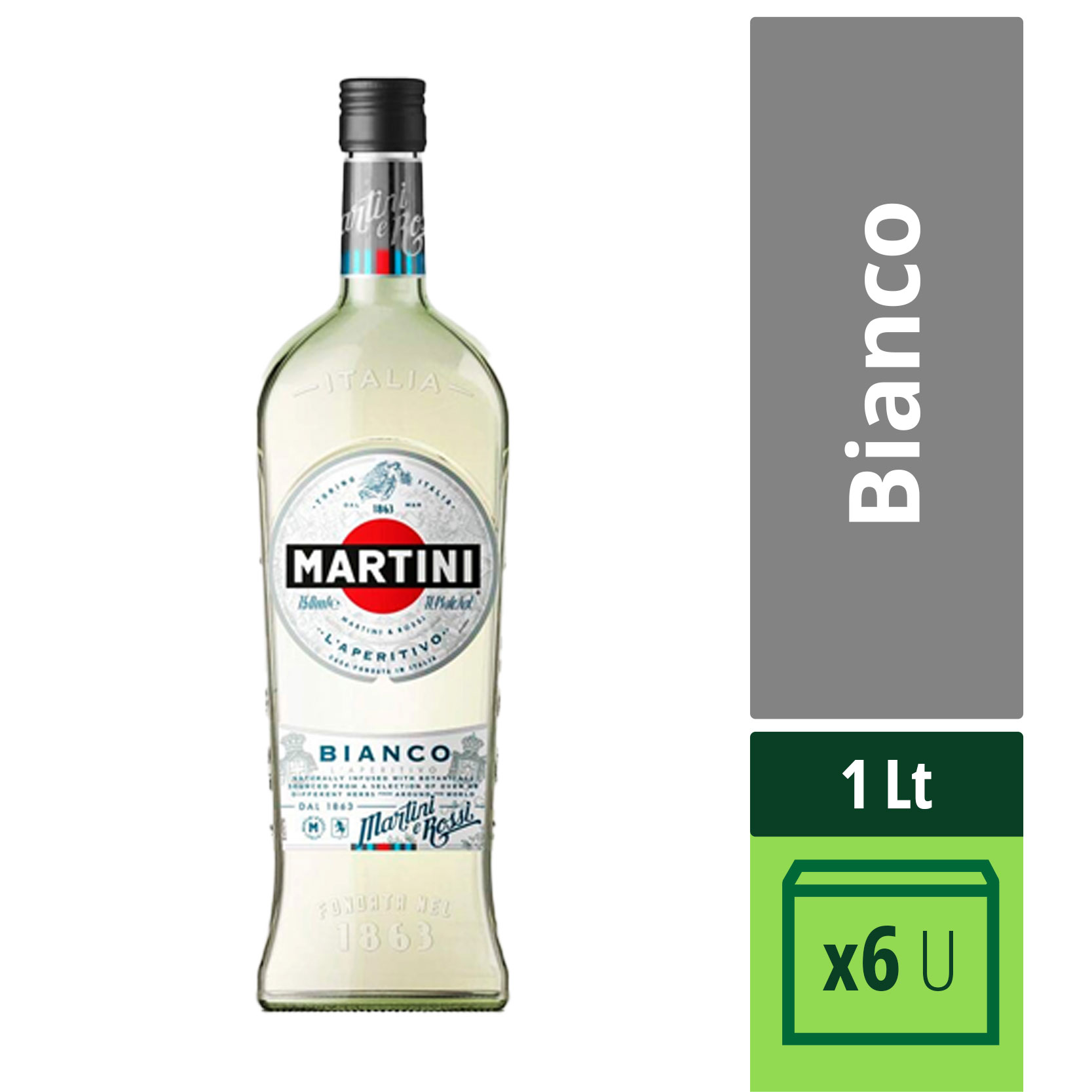 Vermouth Bianco Martini 1 Lts