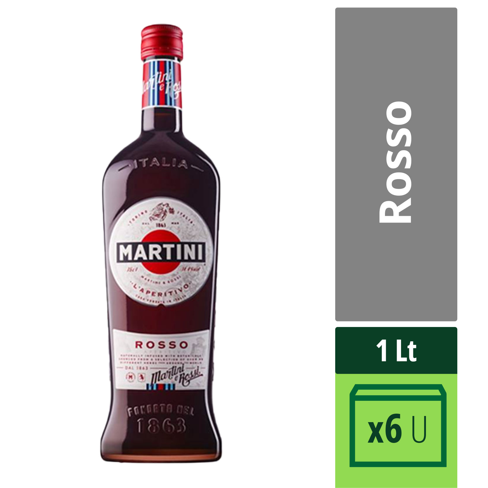 Vermouth Rosso Martini 1 Lts