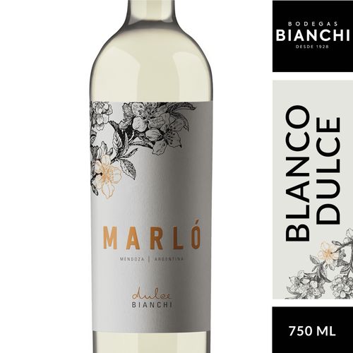 Vino Blanco Dulce Nva.Etiqueta Marlo 750 ml