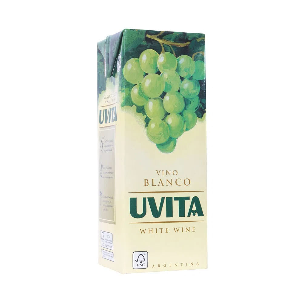 Vino Blanco Dulce Tetra Brik Uvita 1 Lts