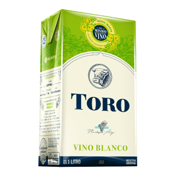 Vino Blanco MID Tetra Toro 1 Lts