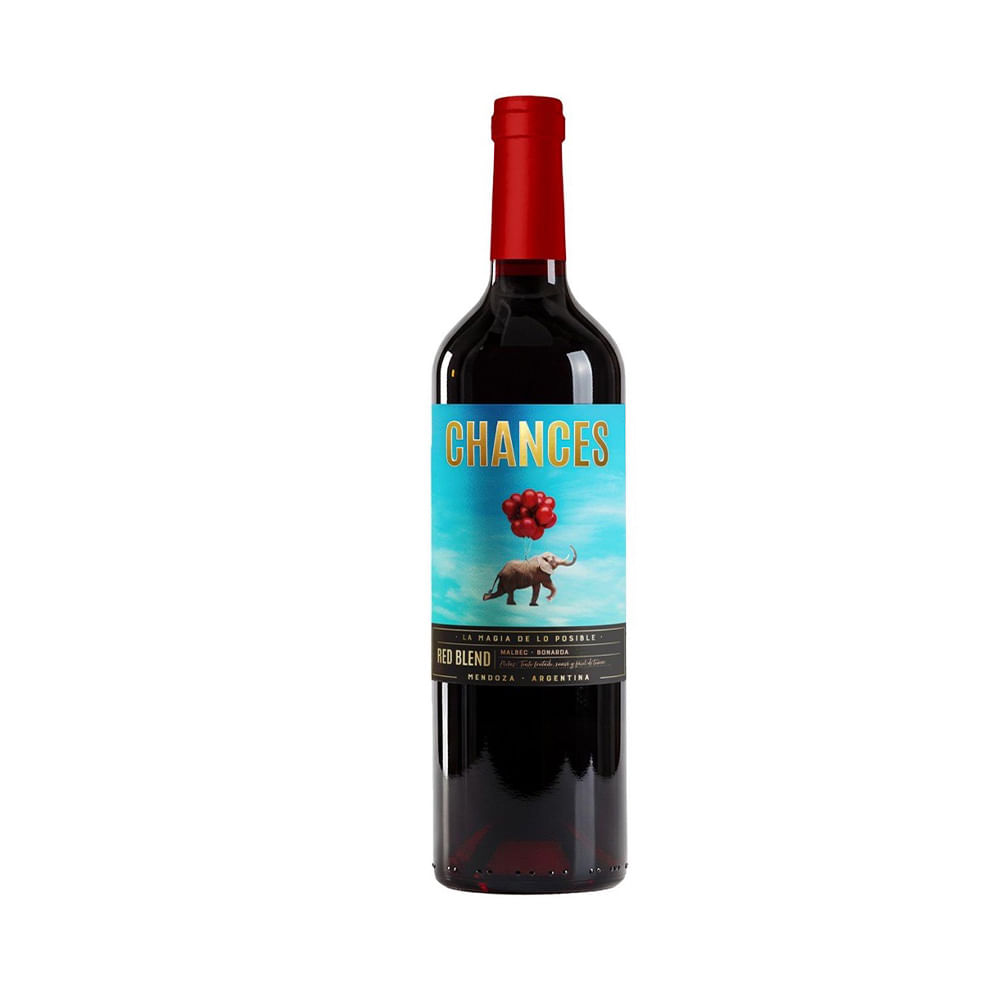 Vino Bonarda Malbec Chances 750 ml