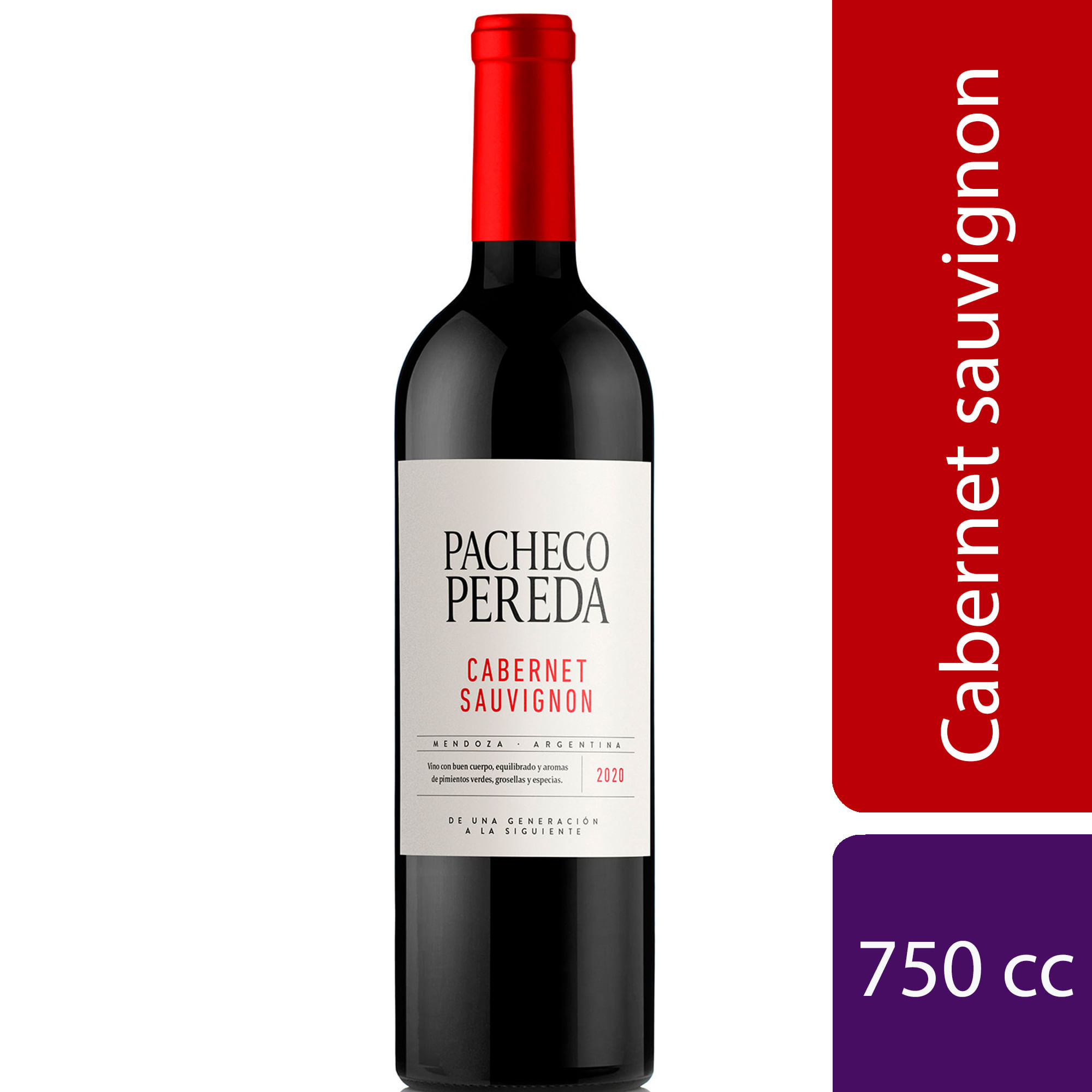 Vino Cabernet Sauvignon 2023 Pacheco Pereda 750 cc