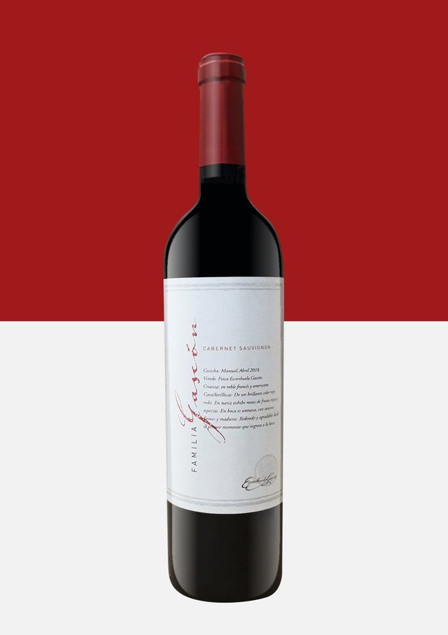 Vino Cabernet Sauvignon Familia Gascon 750 cc