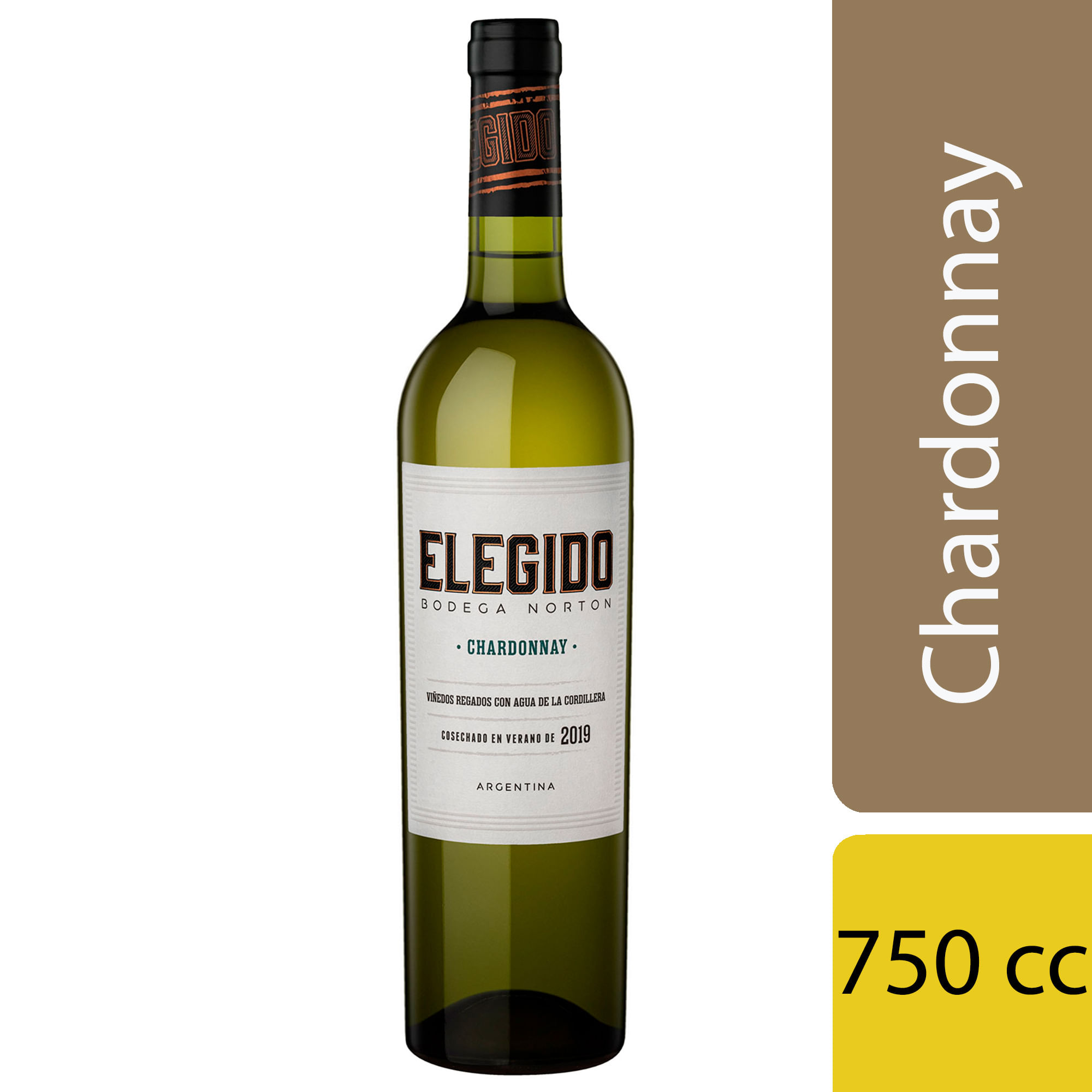 Vino Chardonay Elegido 750 ml