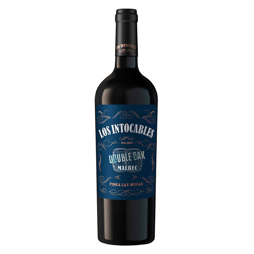 Vino Double OAK Malbec Los Intocables 750 ml