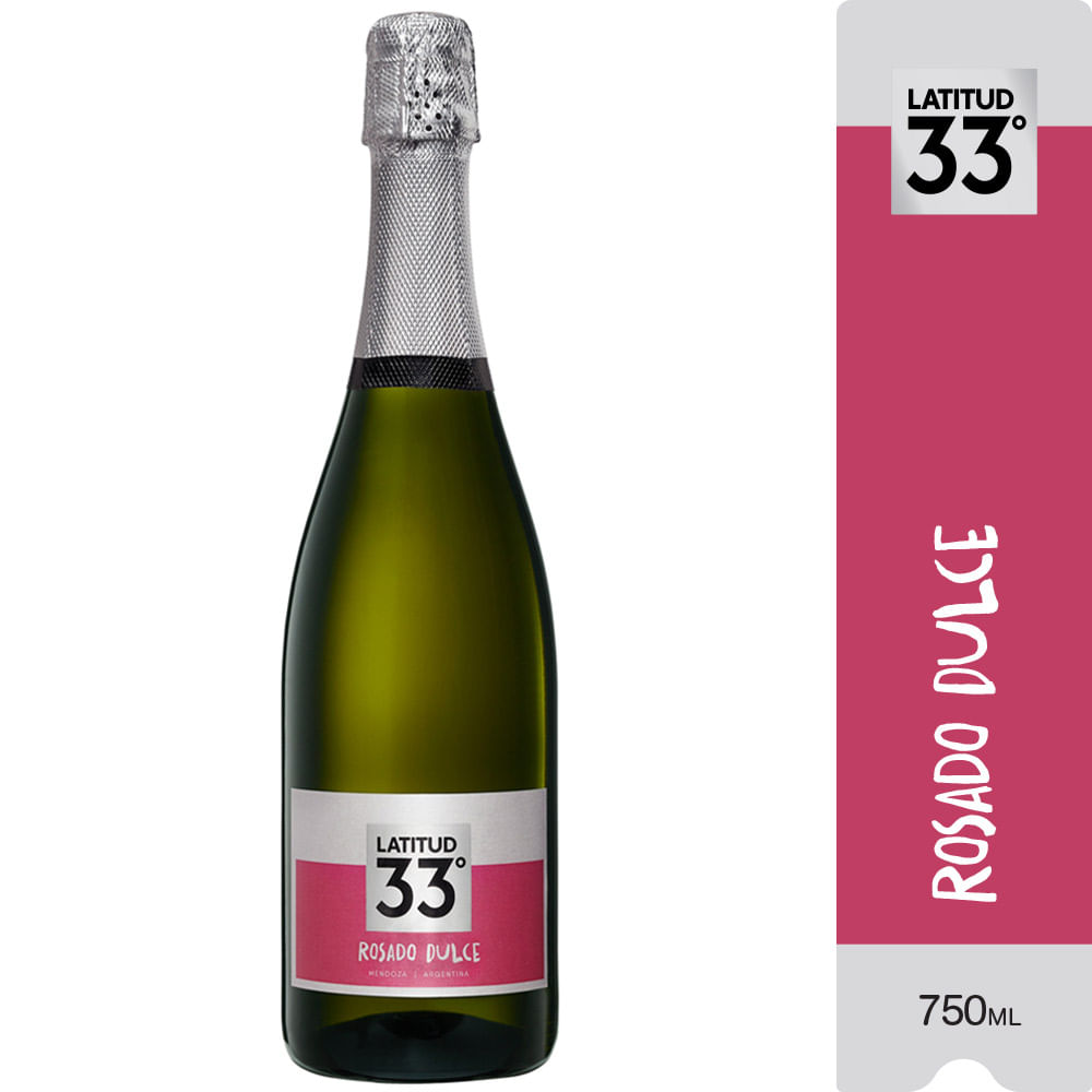 Vino Espumante Sweet Rose Latitud 33º 750 cc