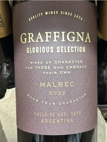 Vino Glorious Selection Cabernet Sauvig Graffigna 750 ml