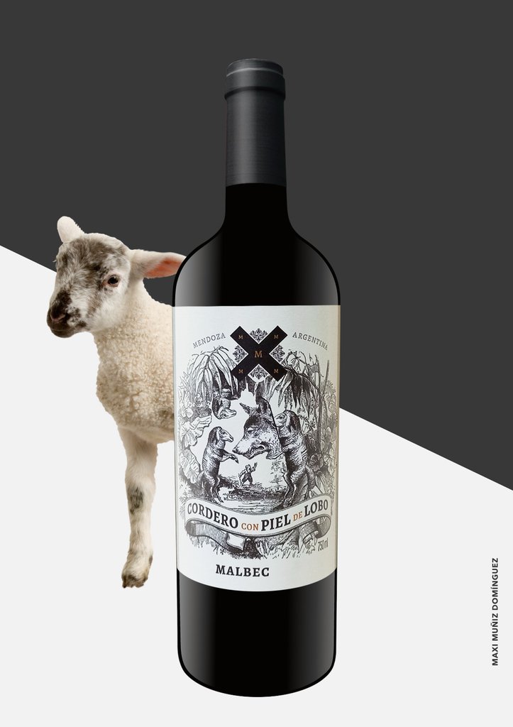 Vino Malbec 2023 Cordero con Piel de Lobo 750 cc