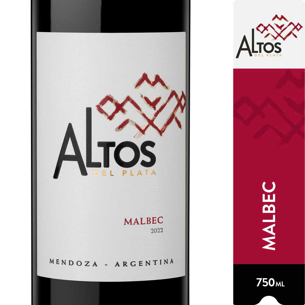 Vino Malbec Altos del Plata 750 cc