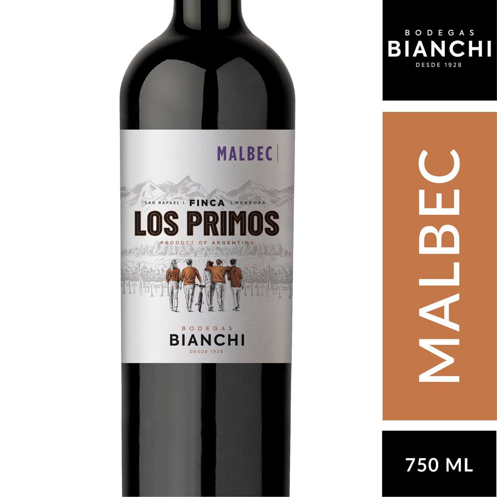 Vino Malbec Finca Los Primos 750 ml