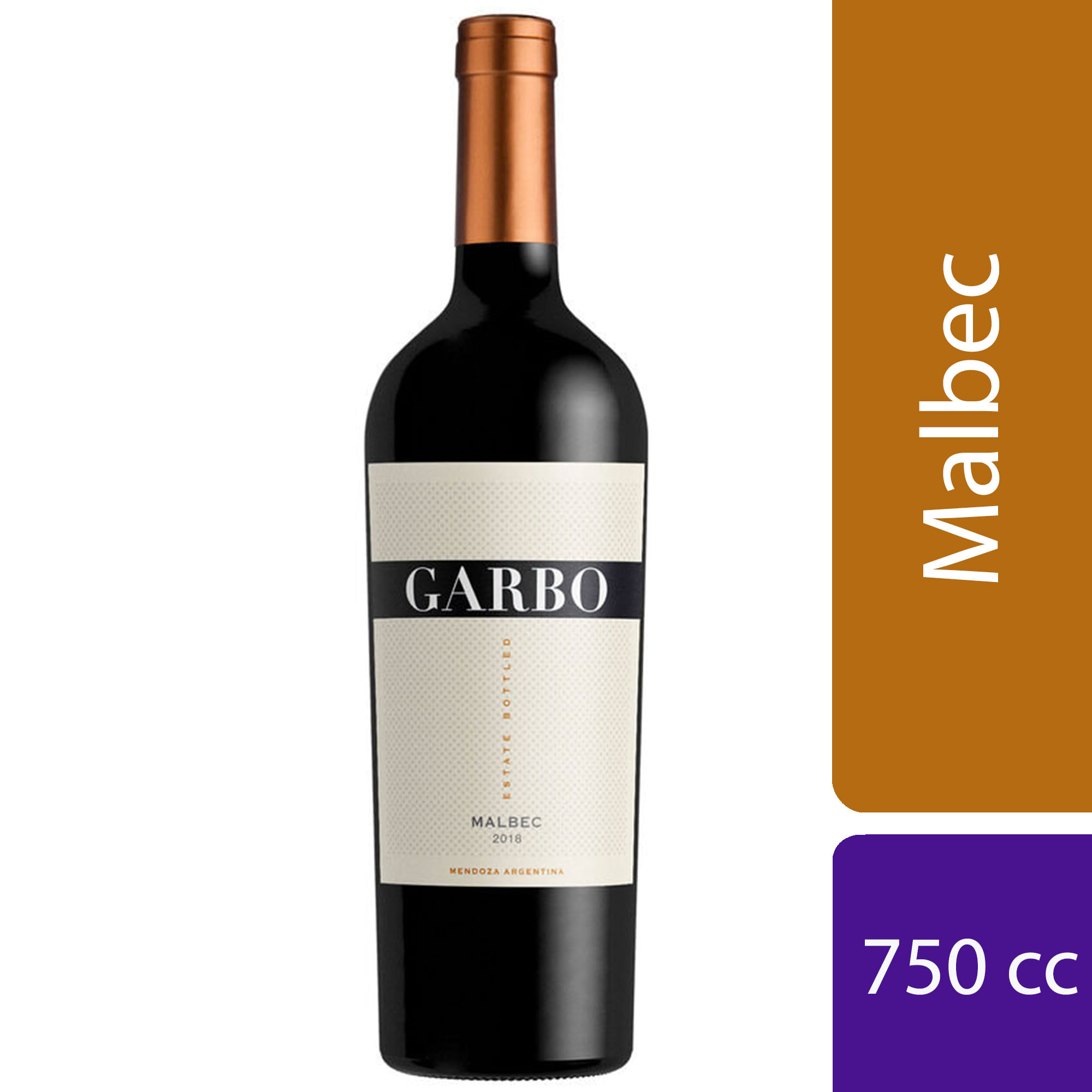 Vino Malbec Garbo 750 cc