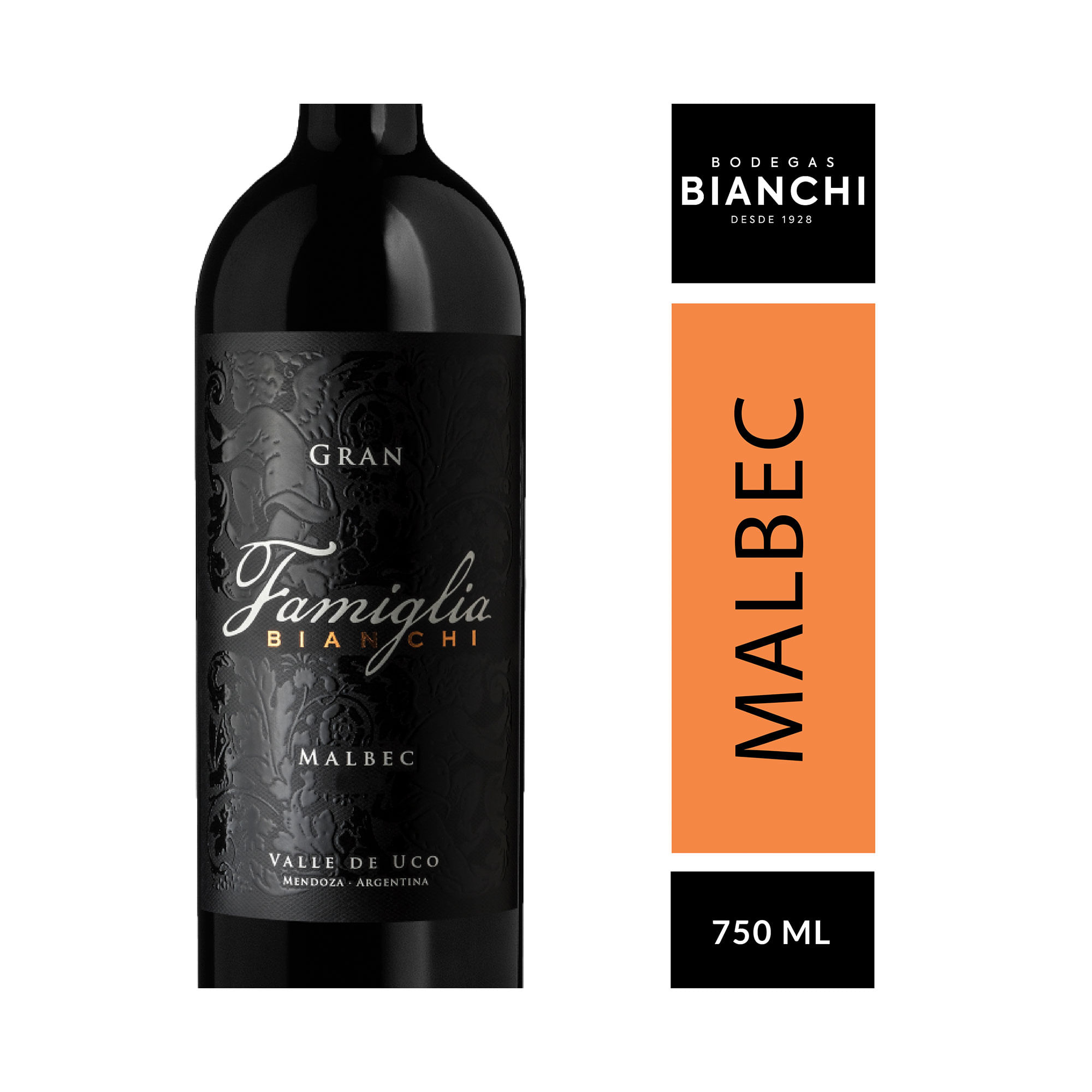 Vino Malbec Gran Famiglia 750 cc