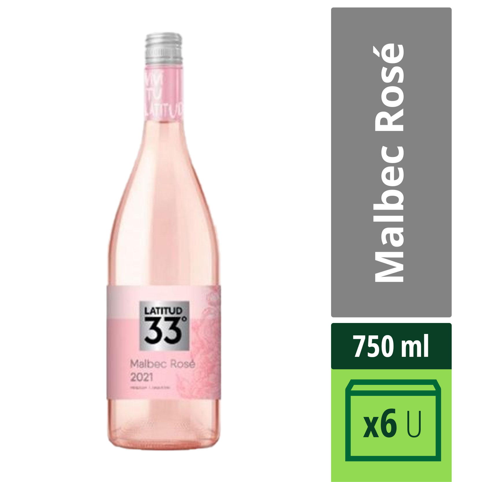Vino Malbec Latitud 33º 750 cc