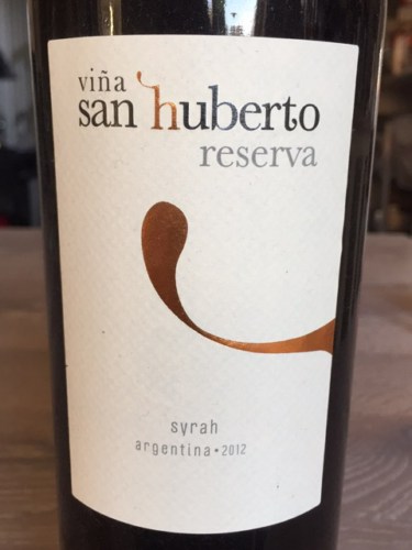 Vino Reserva Syrah San Huberto 750 cc