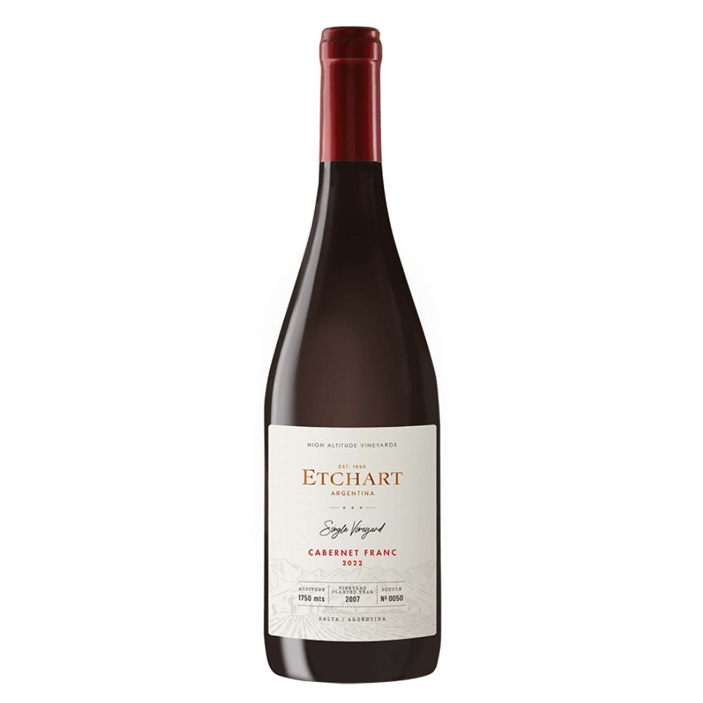 Vino Sinlge Vineyard Cabernet Franc Etchart 750 cc