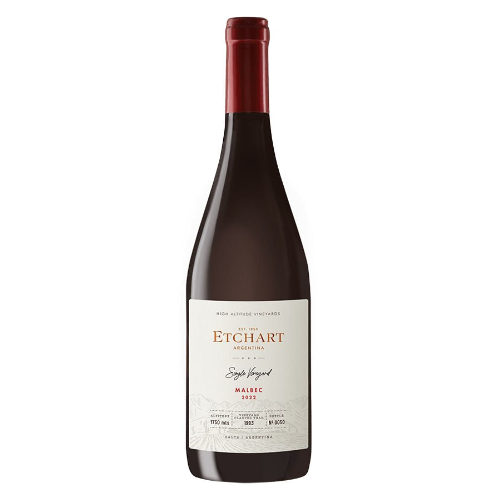 Vino Sinlge Vineyard Malbec Etchart 750 cc